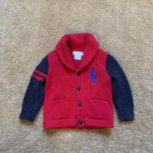 Polo baby cardigan